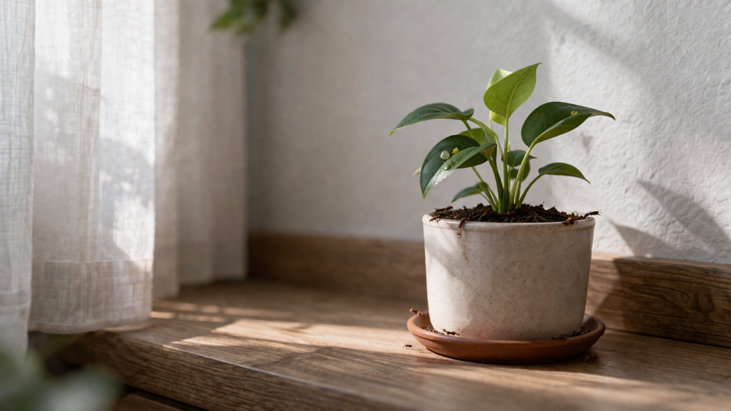 formigas na planta significado espiritual — vaso de planta dentro de casa