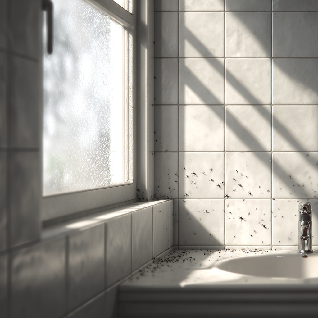 formigas no banheiro significado espiritual — rastro de formigas próximo à pia