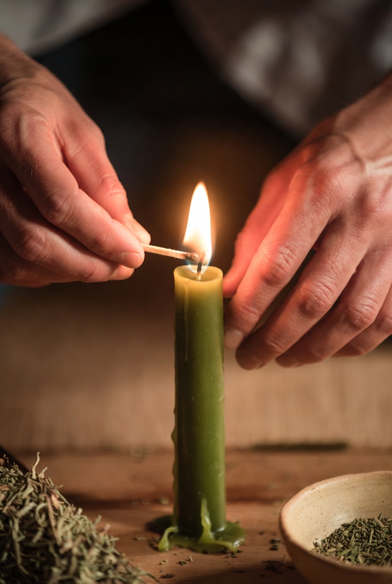 vela verde significado espiritual tradições