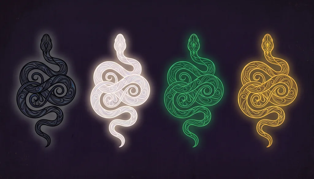 as quatro cores de cobra em sonho e o que cada uma marca